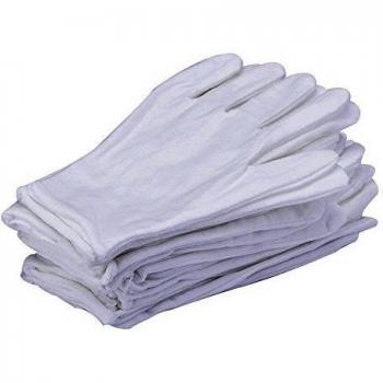Kit de 24 guantes de trabajo 8,27″ blancos talla única