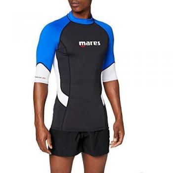 T-shirt Mares Loosefit Rashguard à Manches Courtes M Bleu