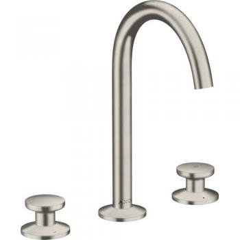 Hansgrohe Axor One Robinetterie Lavabo 3‑Trous Select 170 – Saillie 140 mm, Acier Inoxydable
