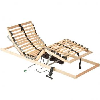 Sommier à lattes électrique sans matelas 80x200 cm
