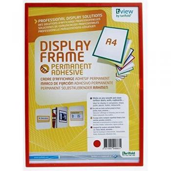 Tarifold Selbstklebender Inforahmen A4 rot (10 Stück)