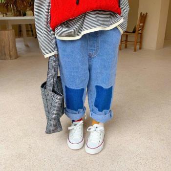 Pantalon long en denim pour garçons et filles