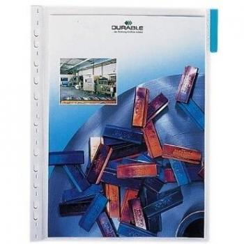 Panel de funciones Durable A4, bolsa de 5 unidades, color azul