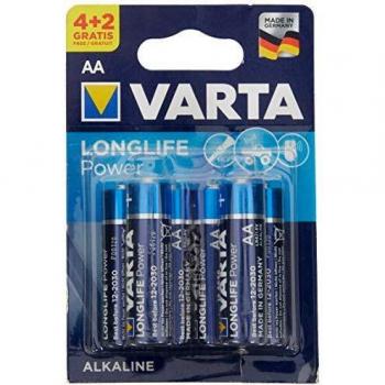 Pila alcalina LR-6 Varta (blister 6 pilas 4+2)