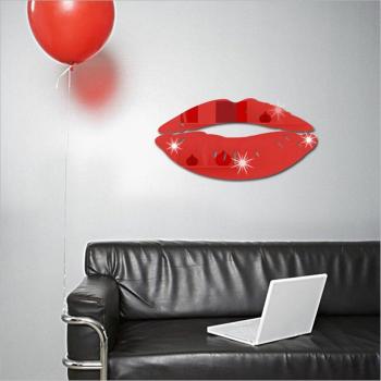 Fuego Lip Frame Mirror Art