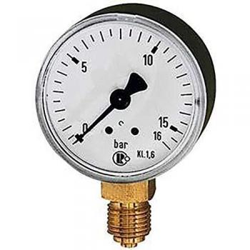 Riegler Standardmanometer, Kunststoffgehäuse, G 1/8 unten, 0-10,0 bar, Ø 40 mm