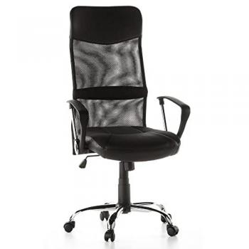 Oficina Elegante Stryka Silla de Malla Negra