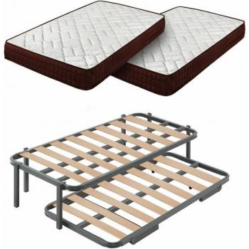 Colchón Viscosoft Ergos 13: Cama Nido 80x190 con 6 patas