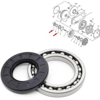 Clutch Crankcase Bearing & Seal Kit for Yamaha Grizzly 550 660 700 Rhino 660 Viking