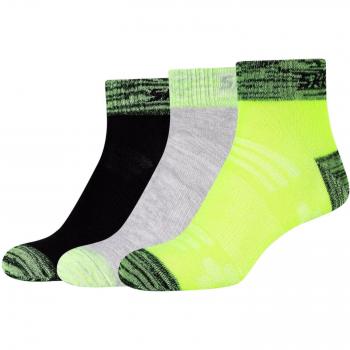 Chaussettes pour garçons Skechers 3PPK en mesh jaune