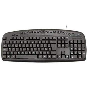 Tastiera multimediale USB nera Ktx KB-3105U