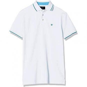 Polo Hackett London Tennis, Blanco, X-Large para Hombre