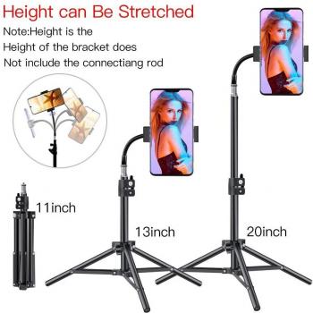 0.5 m Compact Alu‑Ring Light Stand for Mobile & DSLR