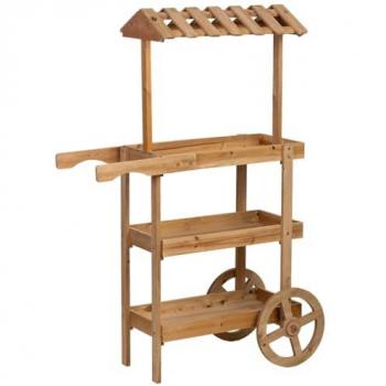 Expositor Estantería Madera Wanderlust 3 Bandejas 87x40x130