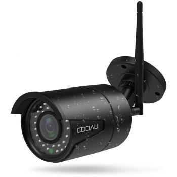 CCTV Wireless COOAU 720P HD, alimentazione cablata 3 m, compatibile iOS/Android