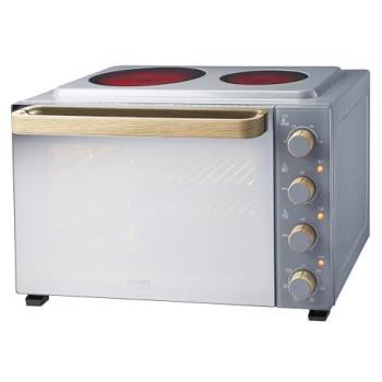 48L Dual-Hob Electric Mini Oven – Countertop Multi-Purpose Cooker