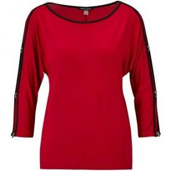 T-shirt Raffiné Rouge/Noir