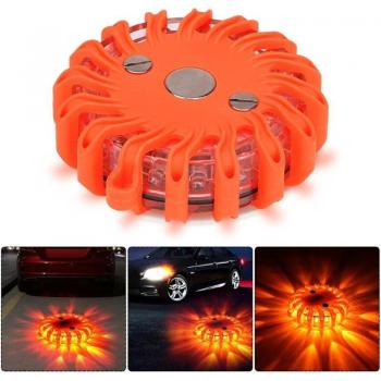Foco de Seguridad 16 LED Luz de Alerta Intermitente