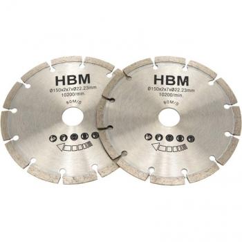 HBM 150 mm lames de scie pour rainureuse murale 1 700 watt (H131674)