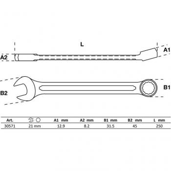 BGS clé à fourche 21 mm