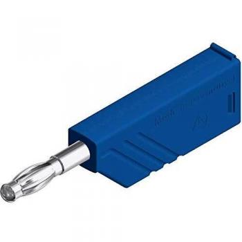 SKS Hirschmann LAS N WS 4mm Straight Blade Plug Blue