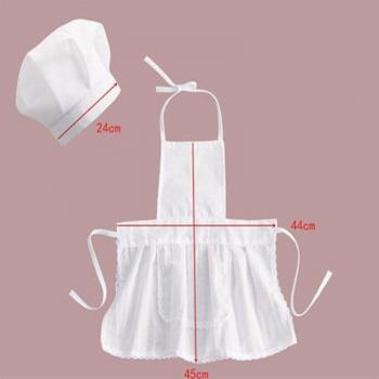 Photography Prop Baby Chef Apron & Hat