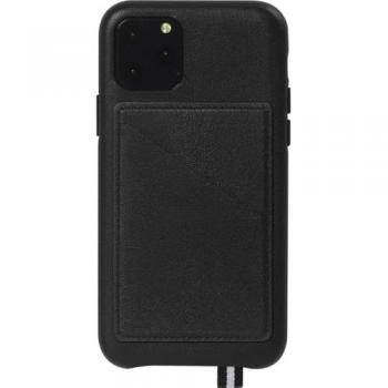 Coque Luxe Urbain iPhone 11 Pro Noir – Bandoulière et Carte Amovible