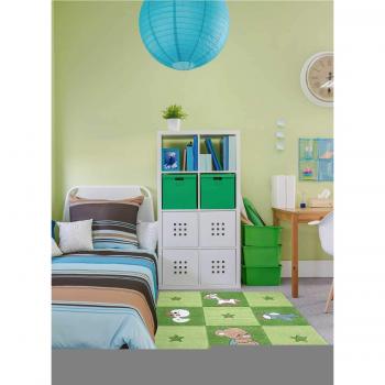 Smart Kids SM-3986-05 Teppich für Babys, Polyacryl, grün, 170 x 110 x 1 cm