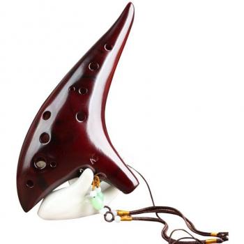 C‑Key Twelve‑Hole Rice Burning Ocarina