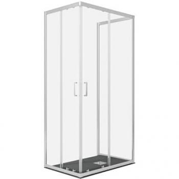 Box doccia Matias 3 lati trasparente 195 6mm 80x110x80