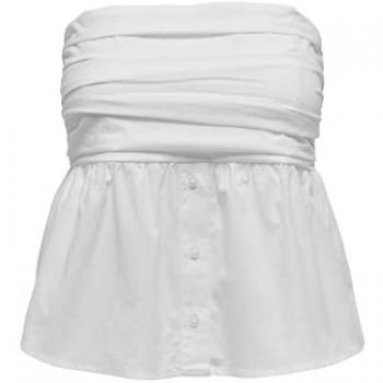 ONLY Esie T-shirt Senza Maniche Bianca