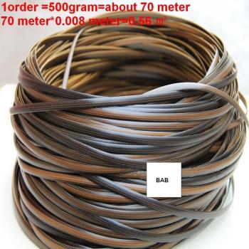 Coffee Gradient Rattan Weaving for Baskets and Chairs