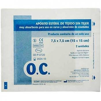 O.C. Non-Woven Sterile Compresses 20 Pack, 7.5 x 7.5 cm
