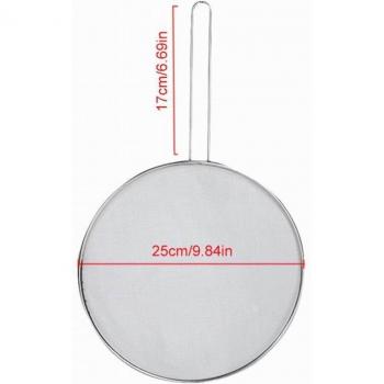 Stainless Steel Grease Splatter Guard 25cm