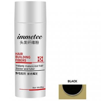 Immetee Fibra Voluminizante Negra 28 g – Para Cabellos Finos