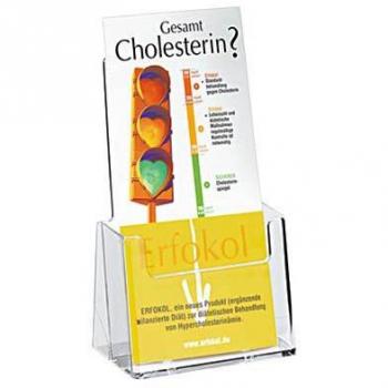 Tischprospekthalter transparent 1/3 DIN A4