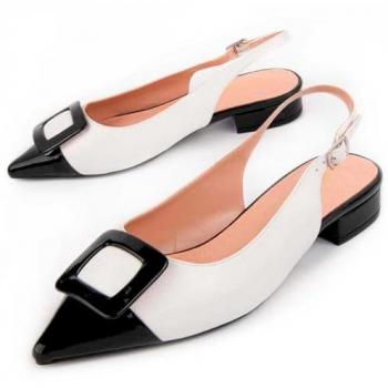 Elegant Montevita White Pump – Women's Casual Ballerina (Size 37)