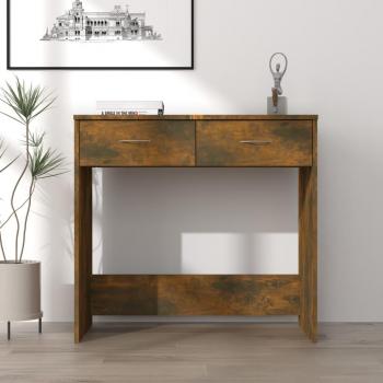 Bureau Chêne Fumé 80x40x76 cm Bois D'ingénierie