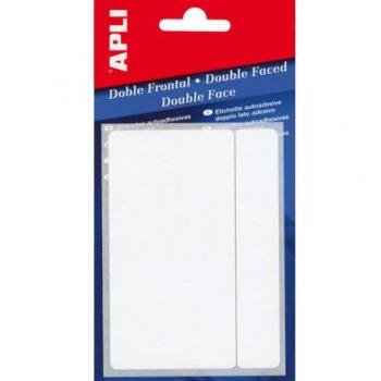 Apli Etiquetas Doble Frontal Blancas 34.0 x 53.0mm-02557