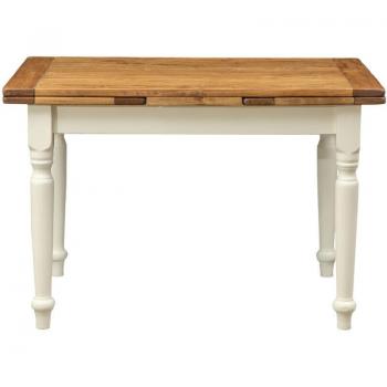 Biscottini Solid Wood Patio Table – 121 cm by 81 cm, Expandable