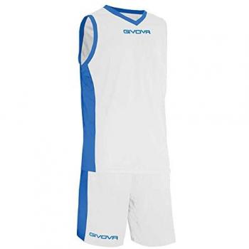 Ensemble maillot et short enfant Givova Power – blanc/royale – 2XS