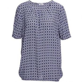 Maritime Druckbluse mit charmanten Details