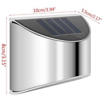 Lámpara Solar de Jardín 2 x 4 LED