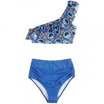 Bikini Sesame Street Cookie Universe Femme Bleu – Taille M‑XXL