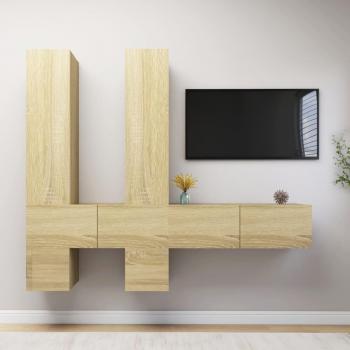 Sonoma Oak 6 Piece TV Cabinet Set vidaXL
