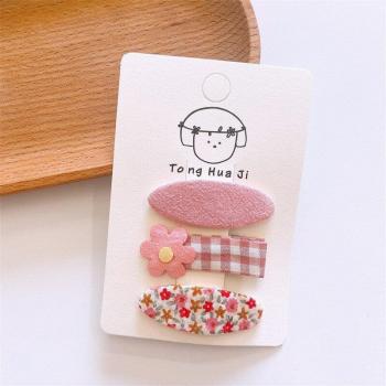 3Pcs Floral Hair Grips for Children