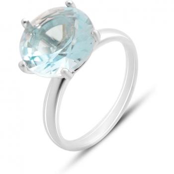 Anillo de plata con circonitas brillantes, peso 3.62 g