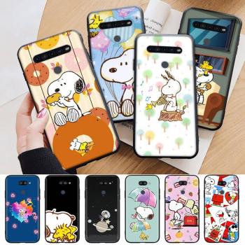 Black Snoopy Durable Case for Poco F5 & F6 Phones