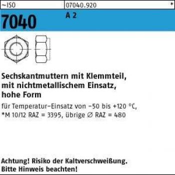 Nobrand Sechskantmutter Edelstahl M8 ISO 7040