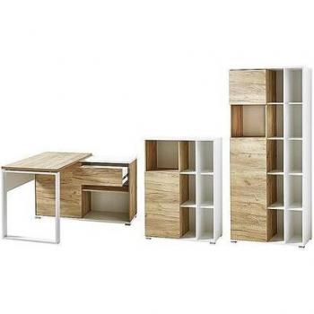 Büromöbel-Set »Lioni« 3-teilig mit Schreibtisch, Sideboard und Aktenschränken